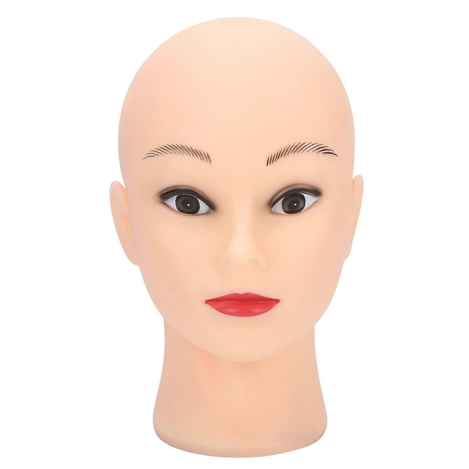 Bald Mannequin Head PVC Material For Hats And Glasses Display Female Training Head