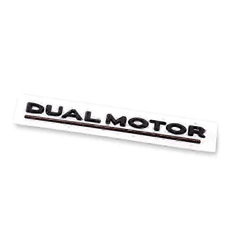 Compatible with Model 3 Y X S Dual Motor Emblem - 3D Dual Motor Badge Sticker Decor PerCompatible wi