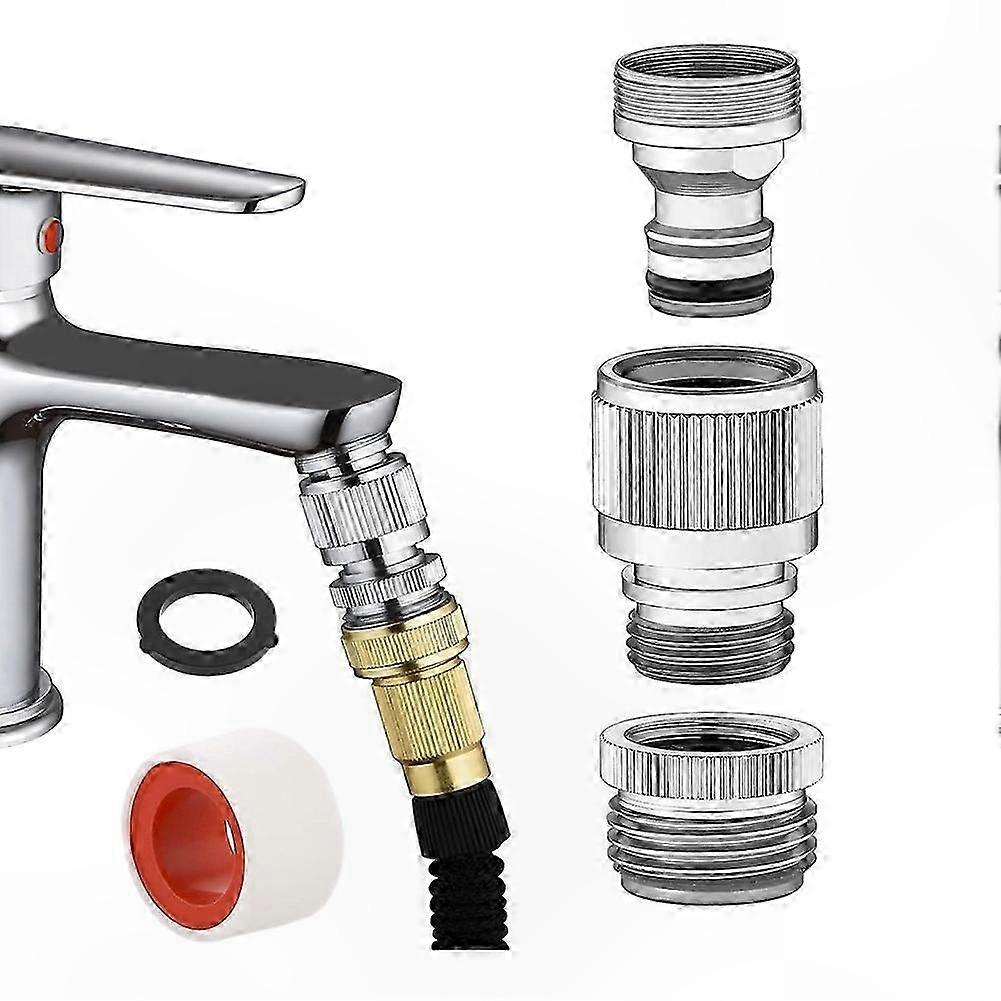 Garden Hose Adapter for Sink Faucet Connection with Quick Connector Attachment