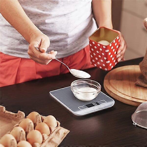 Kitchen electronic scale, stainless steel material, 10kg/1g high precision