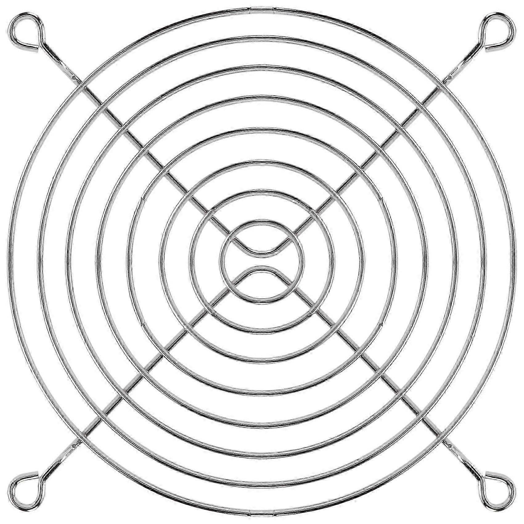 Silver tone grill protector for PC 120mm DC fan