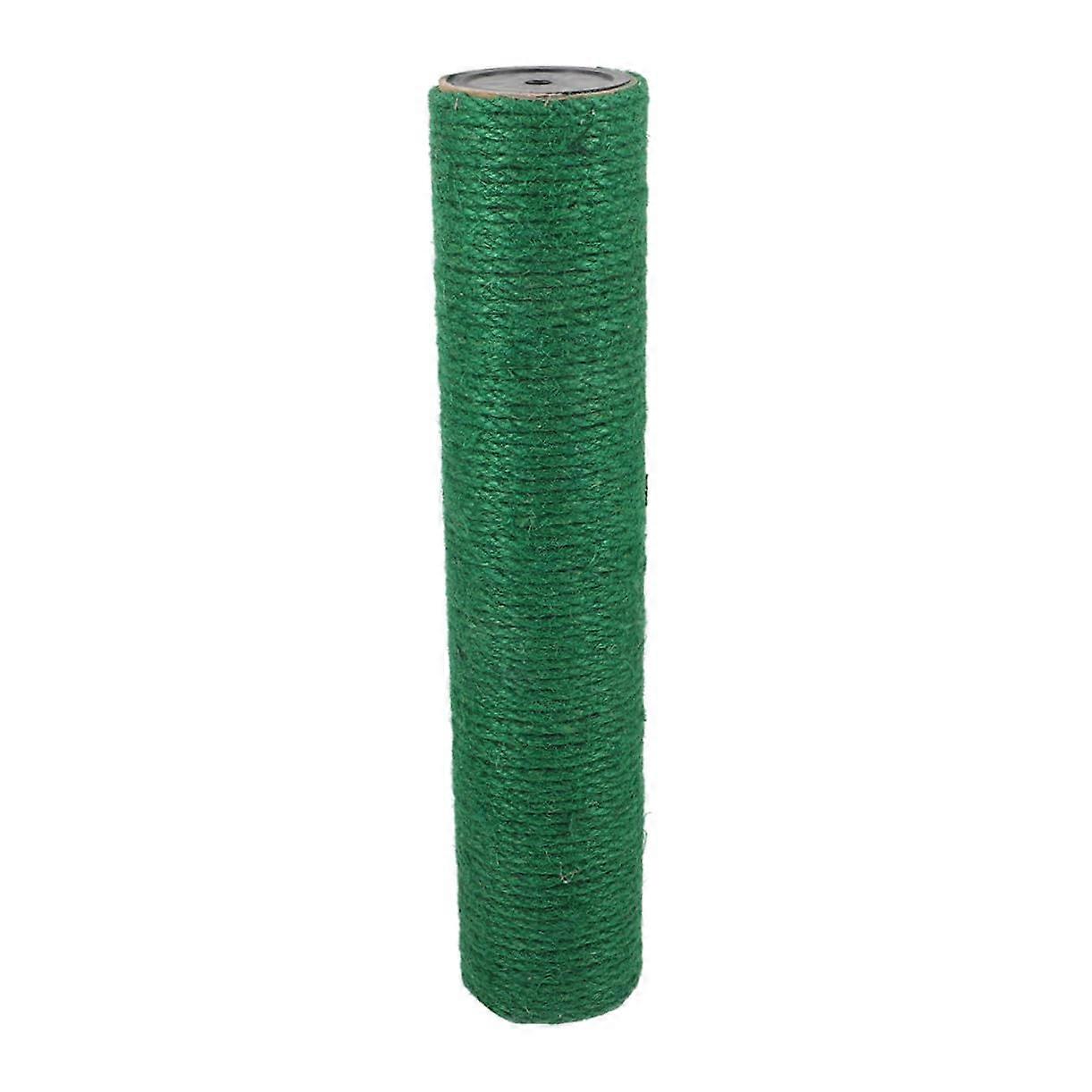 Sisal Cat Scratching Post Replacement Pole Vertical DIY Cat Tree Accessory Space Saving For Kittens Green