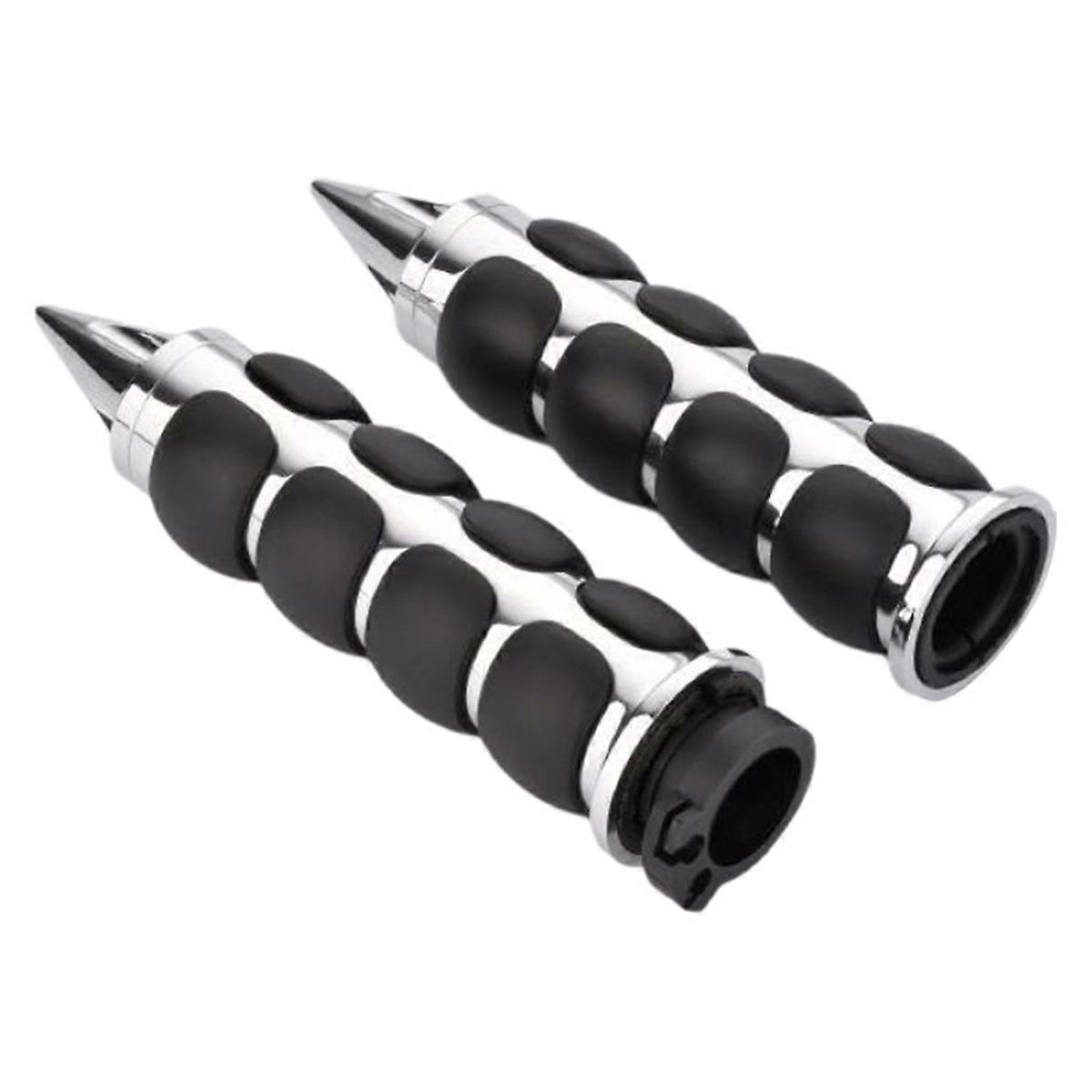 Motorcycle Pointed End 25mm Handlebar Grip for Modified Handlebar,B