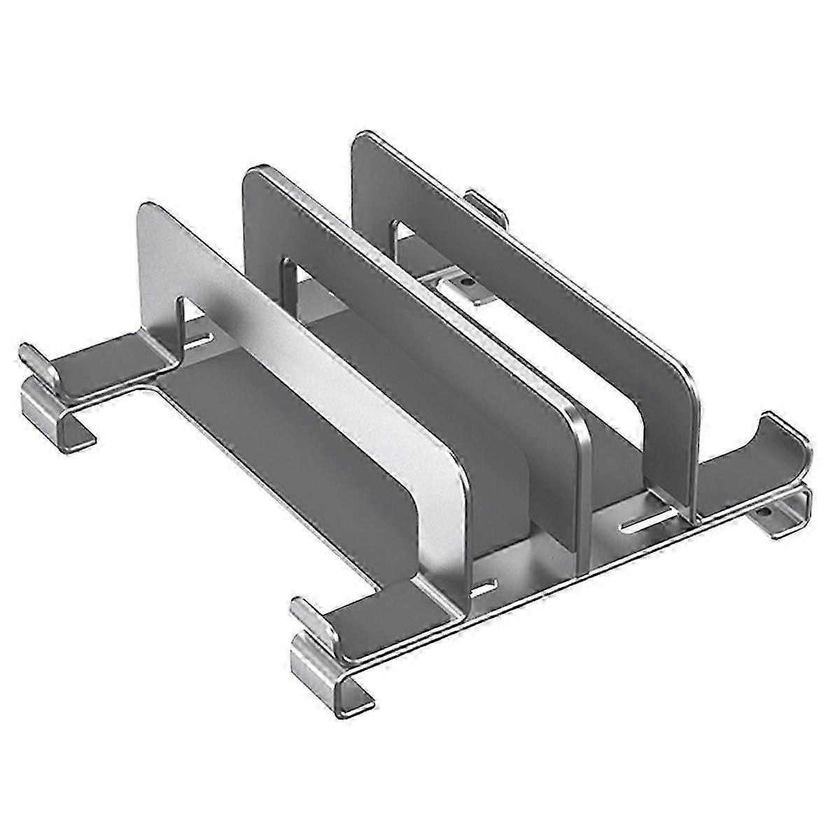 Laptop Stand Holder: Adjustable Vertical Desktop Notebook Dock with Space-Saving 3-in-1 Design for Computers