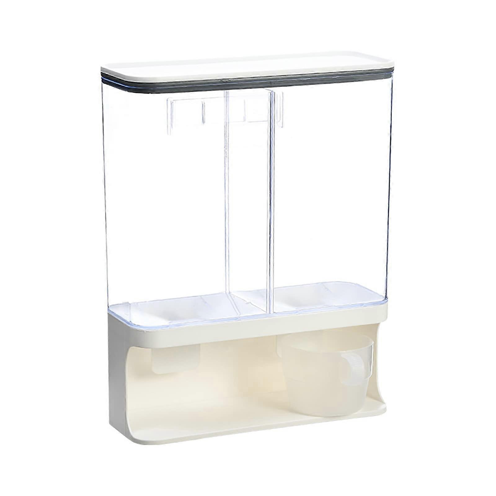 CHAMEEN Cereal Dispenser Travel Cereal Dispenser Transparent Storage Container Multi Compartment