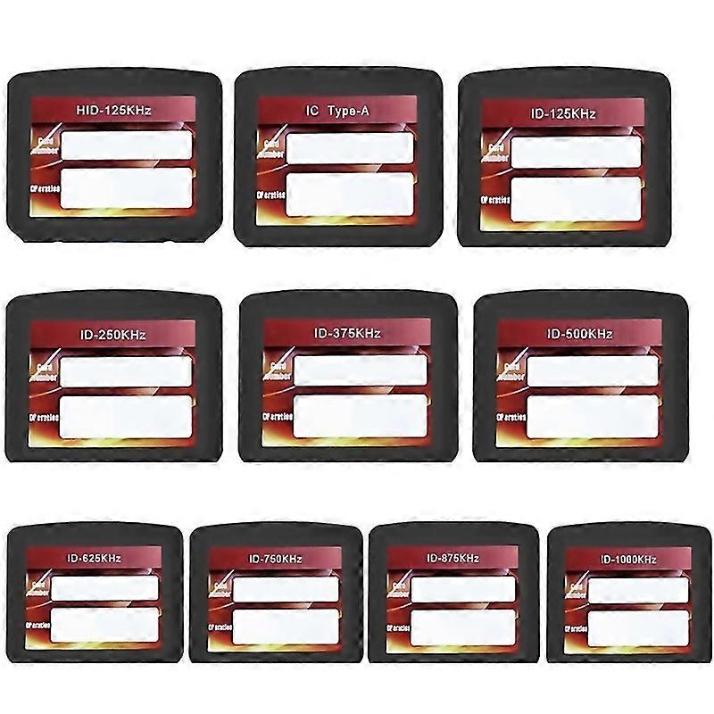 For 10 Frequency Rfid Nfc Smart Card Reader Writer Duplicator5xcuiduid Keychain 125k 1356mhz Rfid