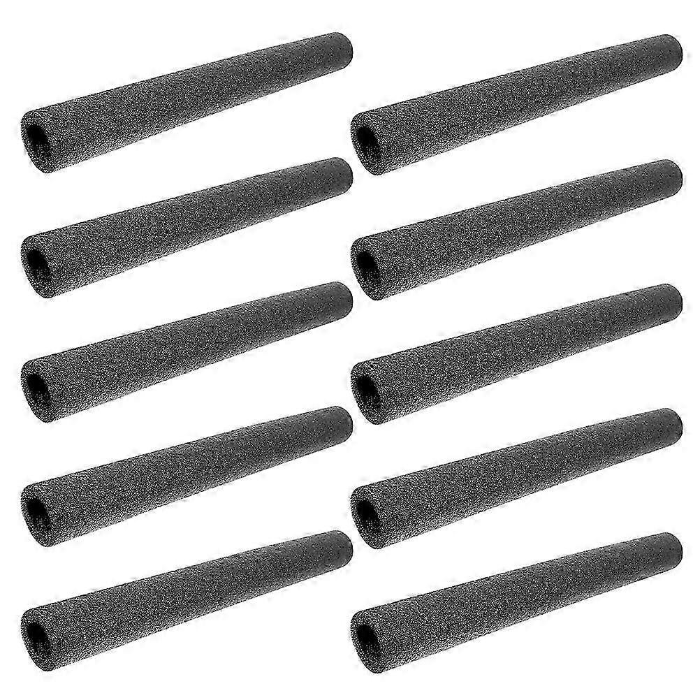 Jumbo Pool Noodles 10Pcs - 40cm x 4.5cm Σωλήνες Αφρού για Πισίνα, Παραλία, Επένδυση Φορτίου & Μόνωση Σωλήνων, Εξωτερική Χρήση, Μαύρο