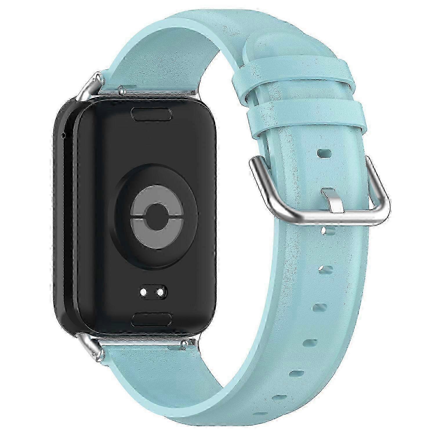 Replacement Watch Band of Genuine Cowhide Leather for the Smart Band 8 Pro with Connector