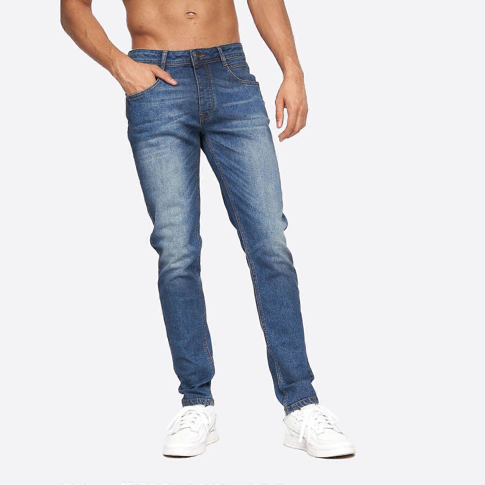 Crosshatch Malcolm Jeans (Slim Fit) Stone Wash