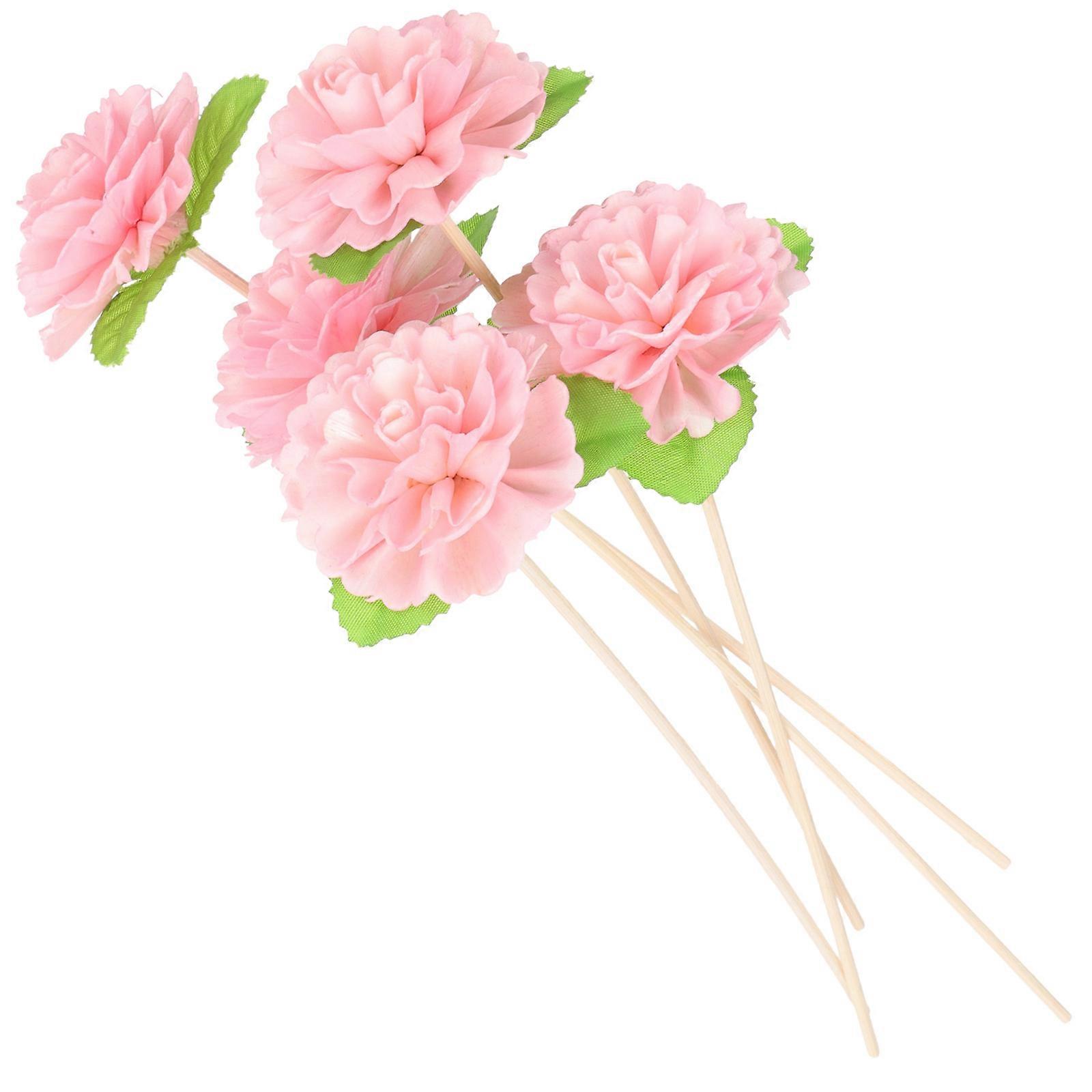 Flower Diffuser Sticks Aromatherapy Reed Sticks for Home Use 15Pcs Pink