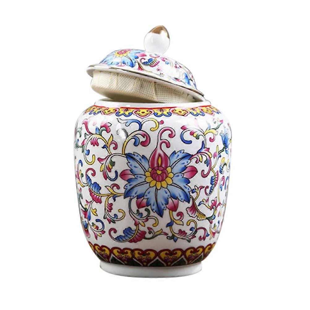 Tea Storage Jar for Storage Ceramic Jar with Sealing Lid Assorted Color