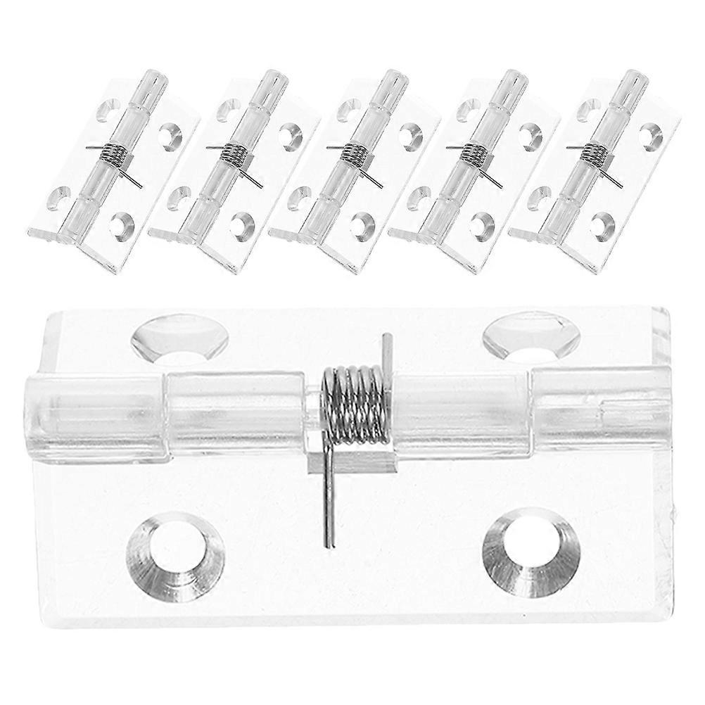 Transparent Door Hinges Self Closing Spring Hinges for Cabinet 30Pcs