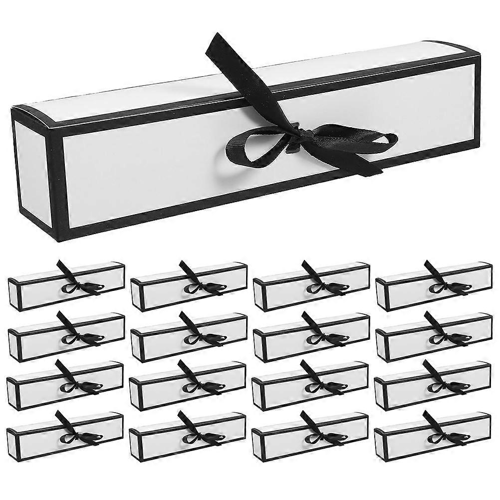 Foldable Chocolate Packaging Boxes for Decoration 20Pcs Long Rectangular Paper