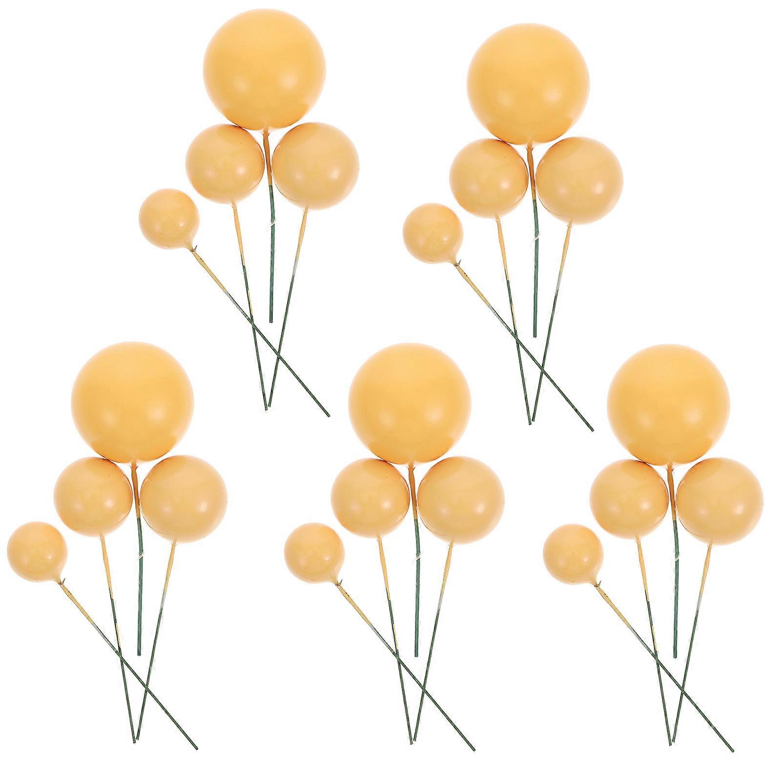 Festive Cake Topper Plastic Decoration for 20Pcs Creative Balloon Cake Inserts