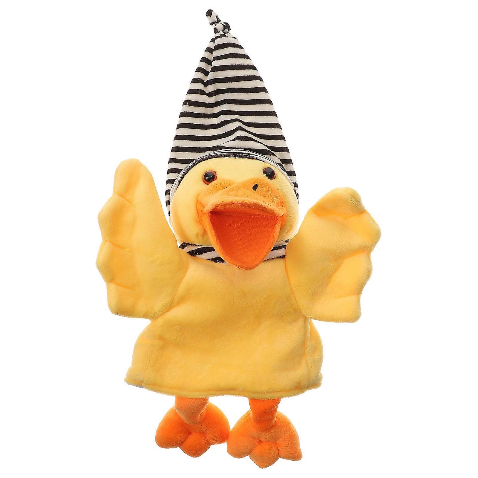 Funny Stuffed Animals Plush Hand Puppet for Children Birthday Party Assorted Color Cotton Filling 1Pack