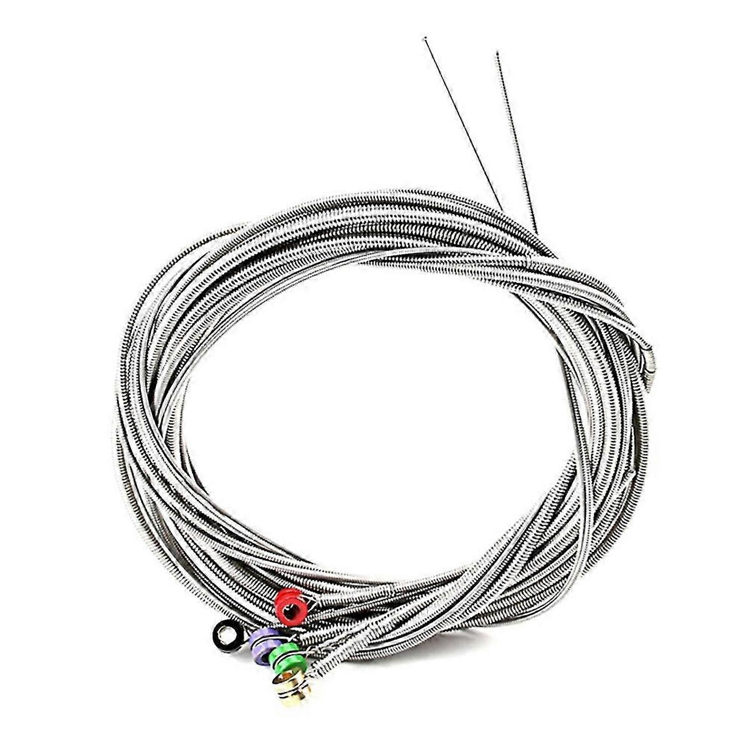 Set of 5 Pcs Stainless Steel Strings with Color Ball Ends for 5 String Electric Bass Guitar Replacem
