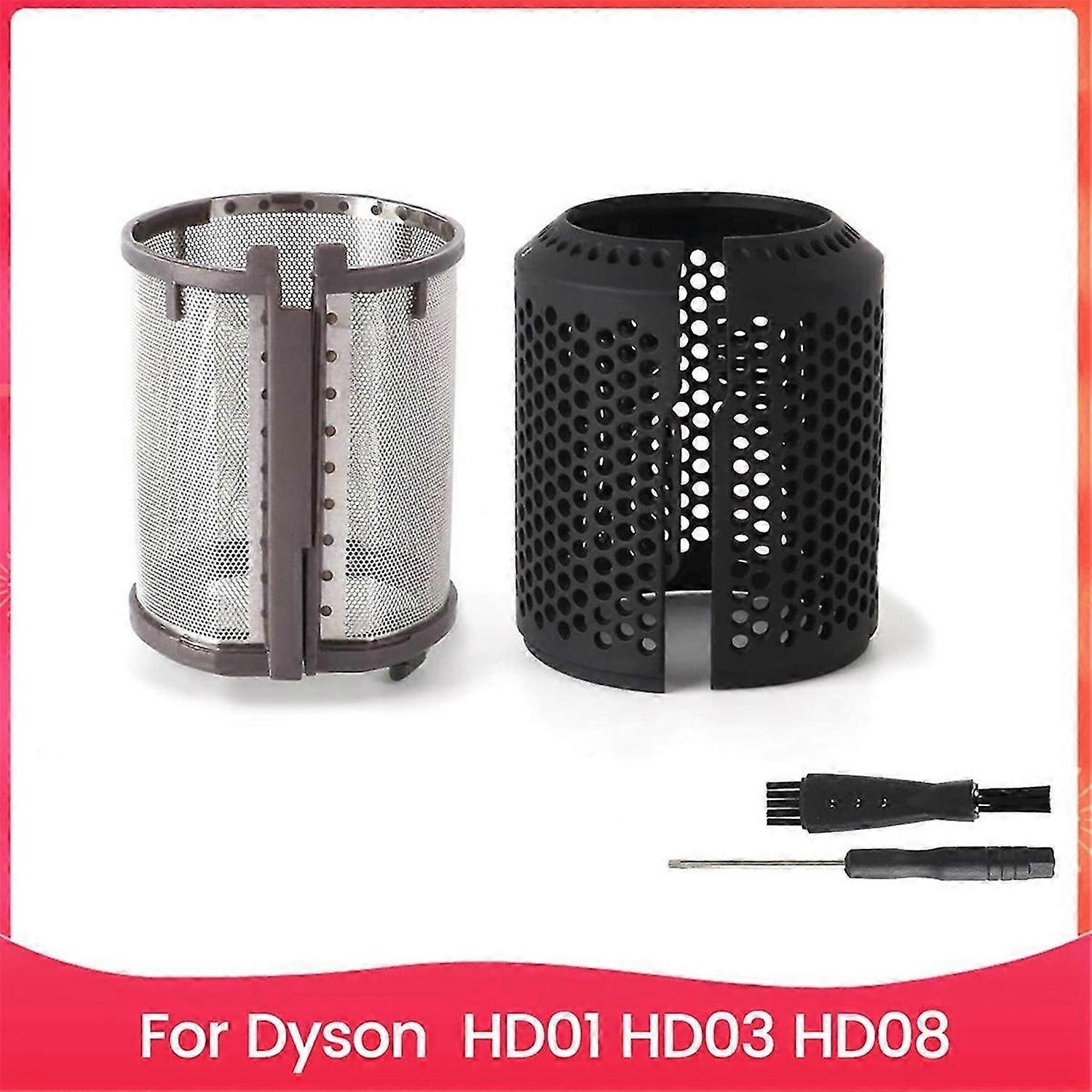 Hair Dryer Inner Filter + Outer Filter Cage Replacement for HD01 HD03 HD08 Models A