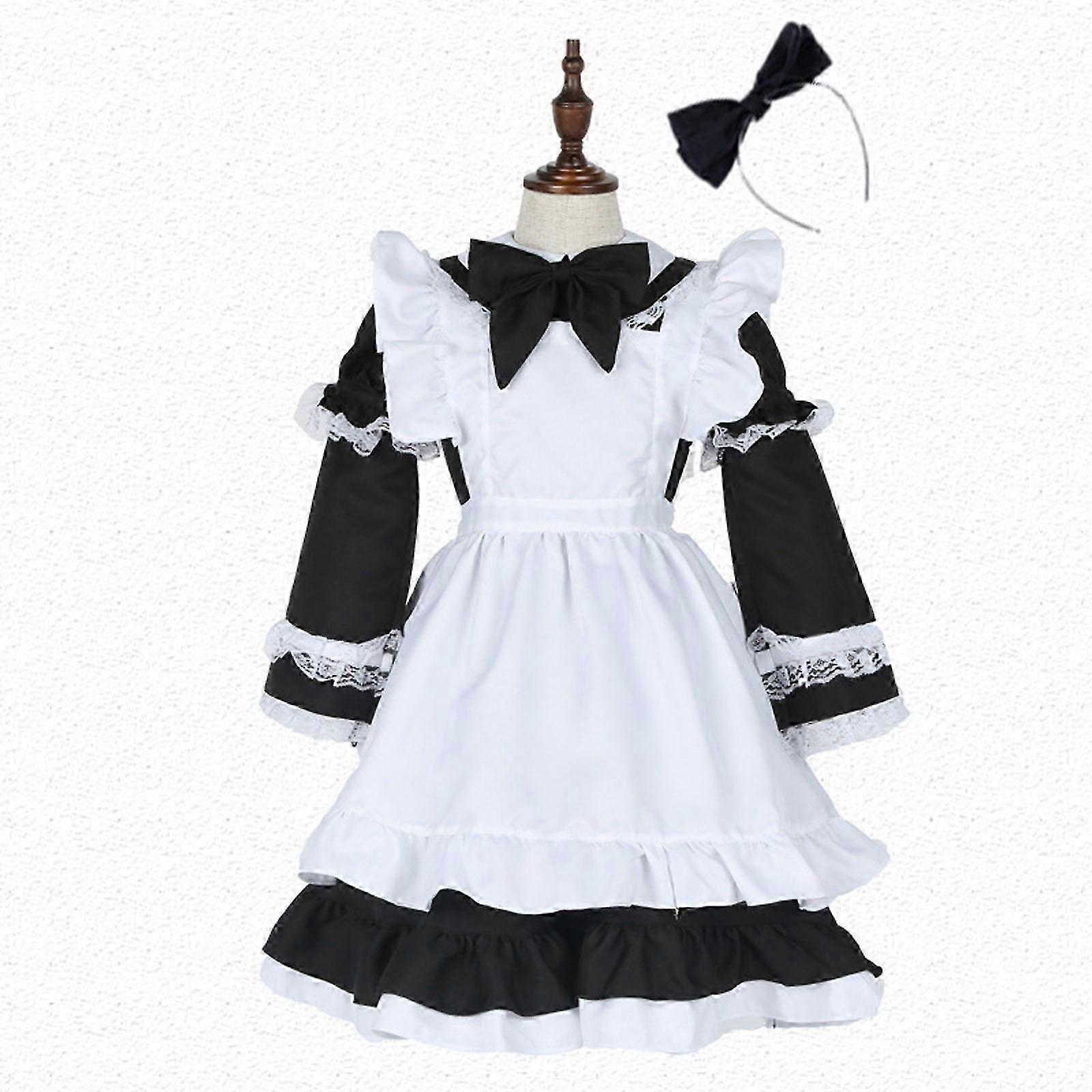 Fantasy Wonderland Blue Maid Halloween costume Princess skirt cosplay costume girl performance costume