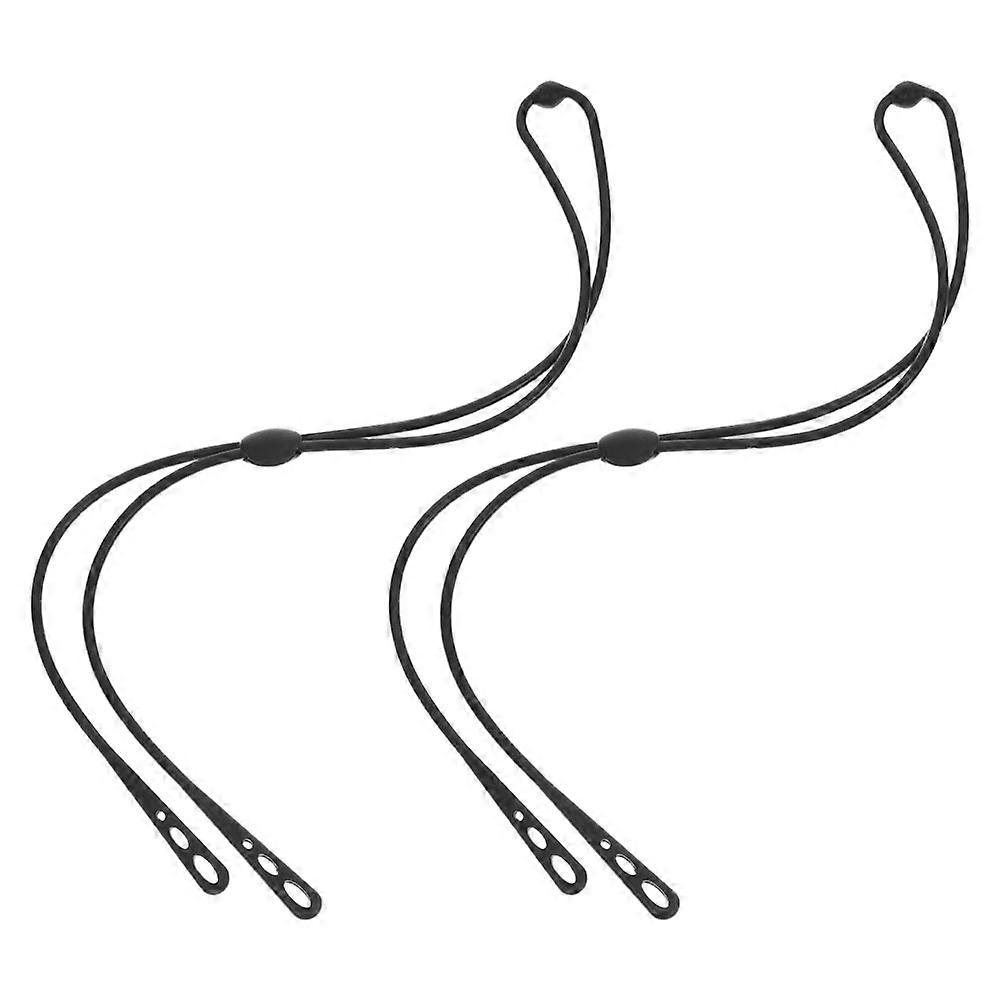 Wrist Band 2Pcs Eyelash Extension Tweezers For Small Items Handling Black Versatile Use