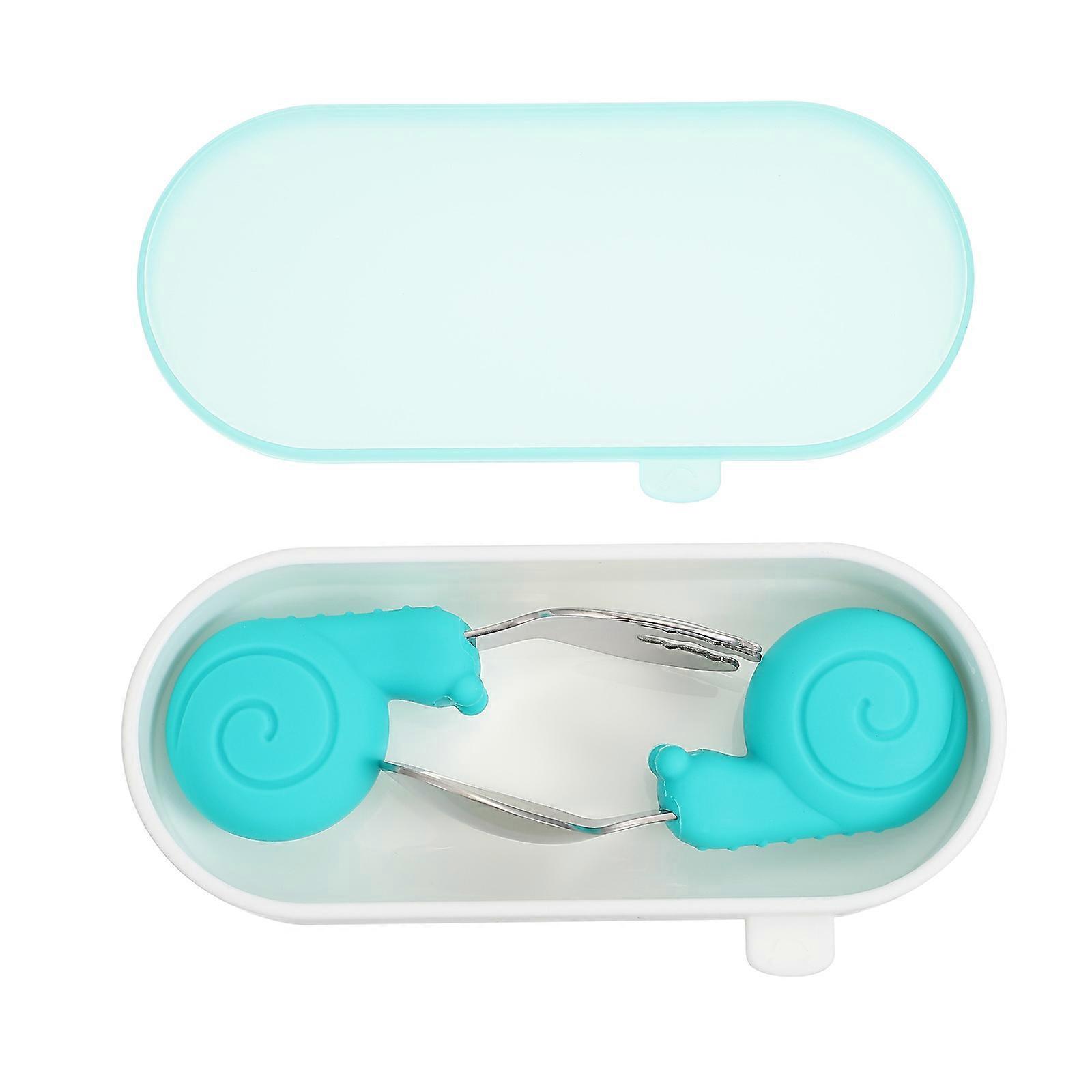 Children Tableware Baby Feeding Fork with Safe Non Slip Handle 1Set
