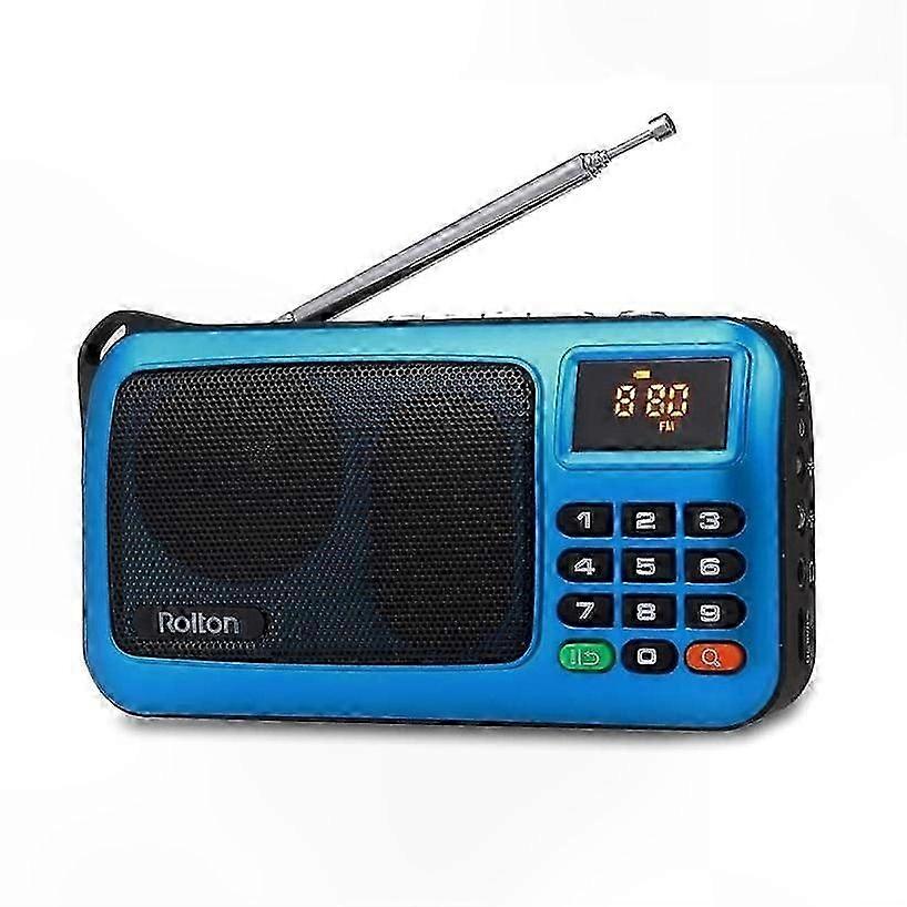 Portable Mini FM Radio with TF Card and USB Support, LED Display Music Player Receiver