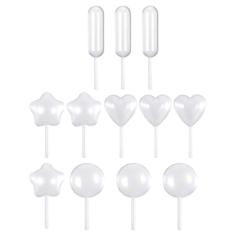 Transparent Cupcake Pipette Dropper for Storage Use with 200Pcs
