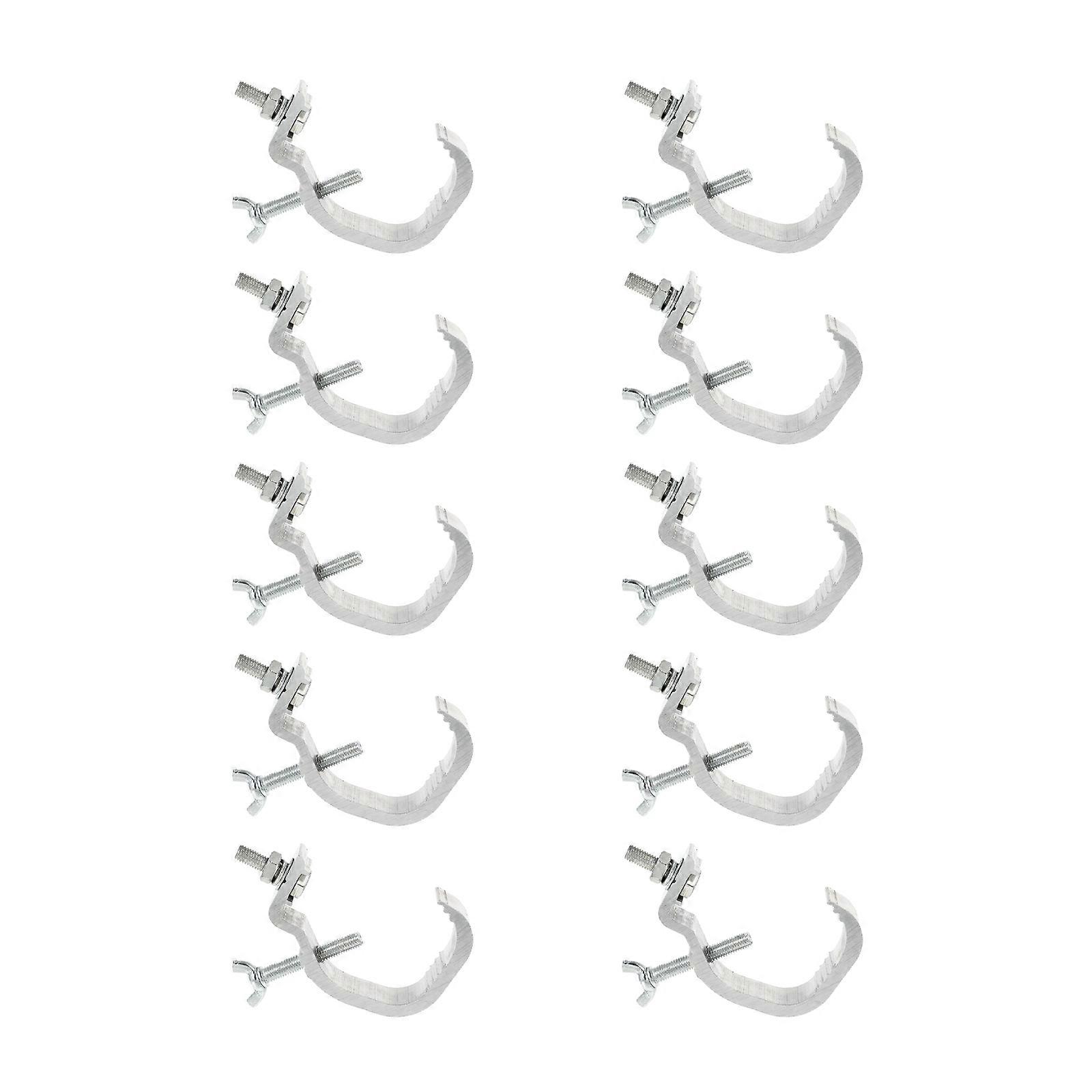 Durable Silver Light Hooks for Hanging 30Pcs Aluminum Stage Clamps