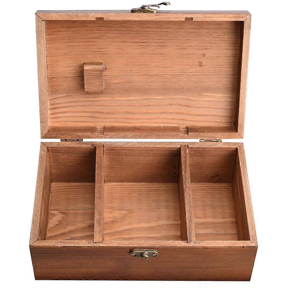 Sewing Pin Storage Box Wooden Case for Needle Kit 3Pcs Set
