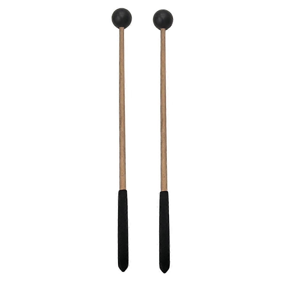 1 Pair Glockenspiel Mallets Xylophone Mallets with Smooth Wood Handles for Percussion Instruments
