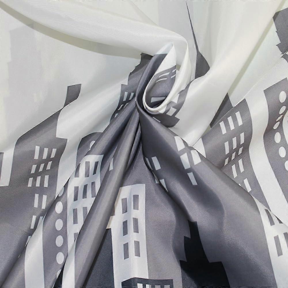 Shower Curtain Tower 220x200cm White Polyester Waterproof MildewProof Weighted Hem Wet Room 1 Panel