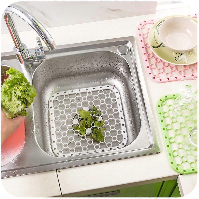 Kitchen Sink Divider Protector Mat for Heat Insulation 3Pcs Green Set