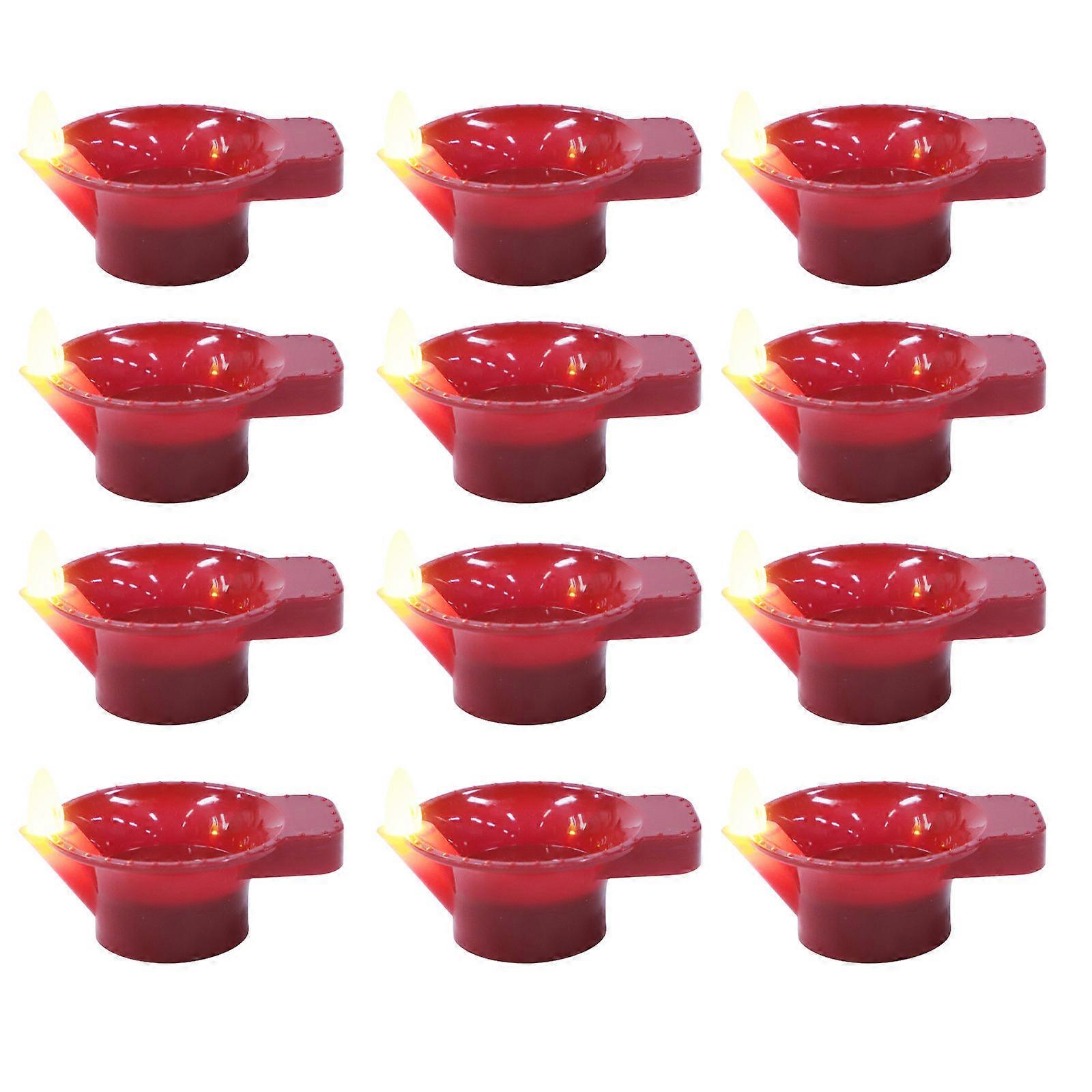 LED Floating Candle Light Waterproof for Home Decoration 12Pcs