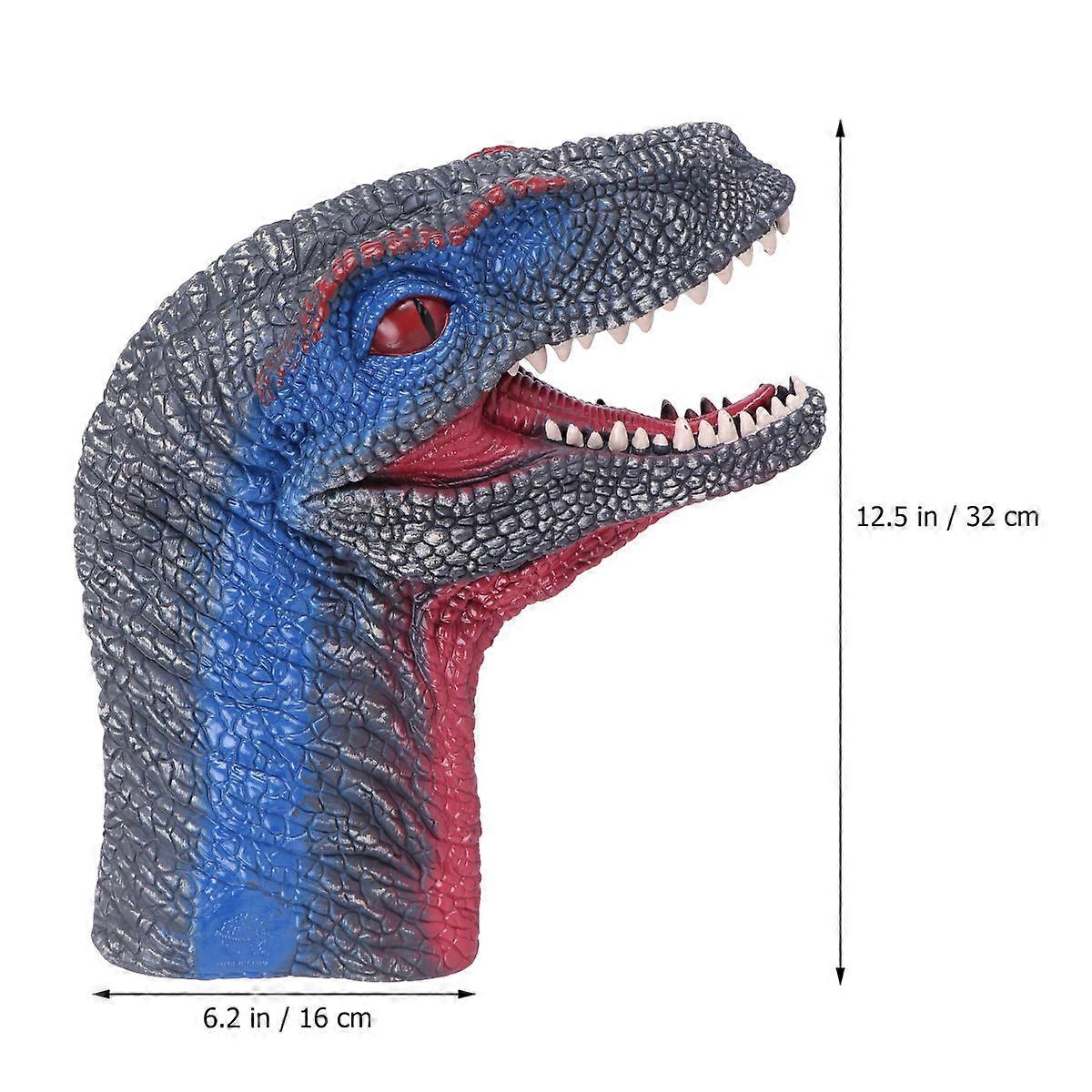 Vivid Dinosaur Toy Hand Puppet Figure Gloves Ideal For Role Play Or Pair Work Made From Environmental Protection Material 1Pcs