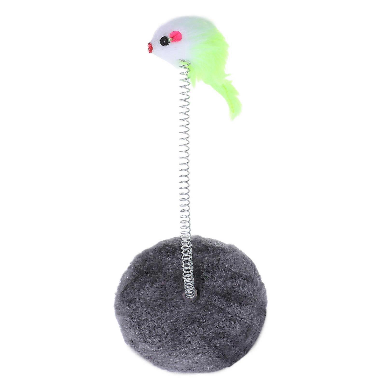 Cat Teaser Wand Mouse for Exercise 4Pcs Plush Spring Toys for Kittens