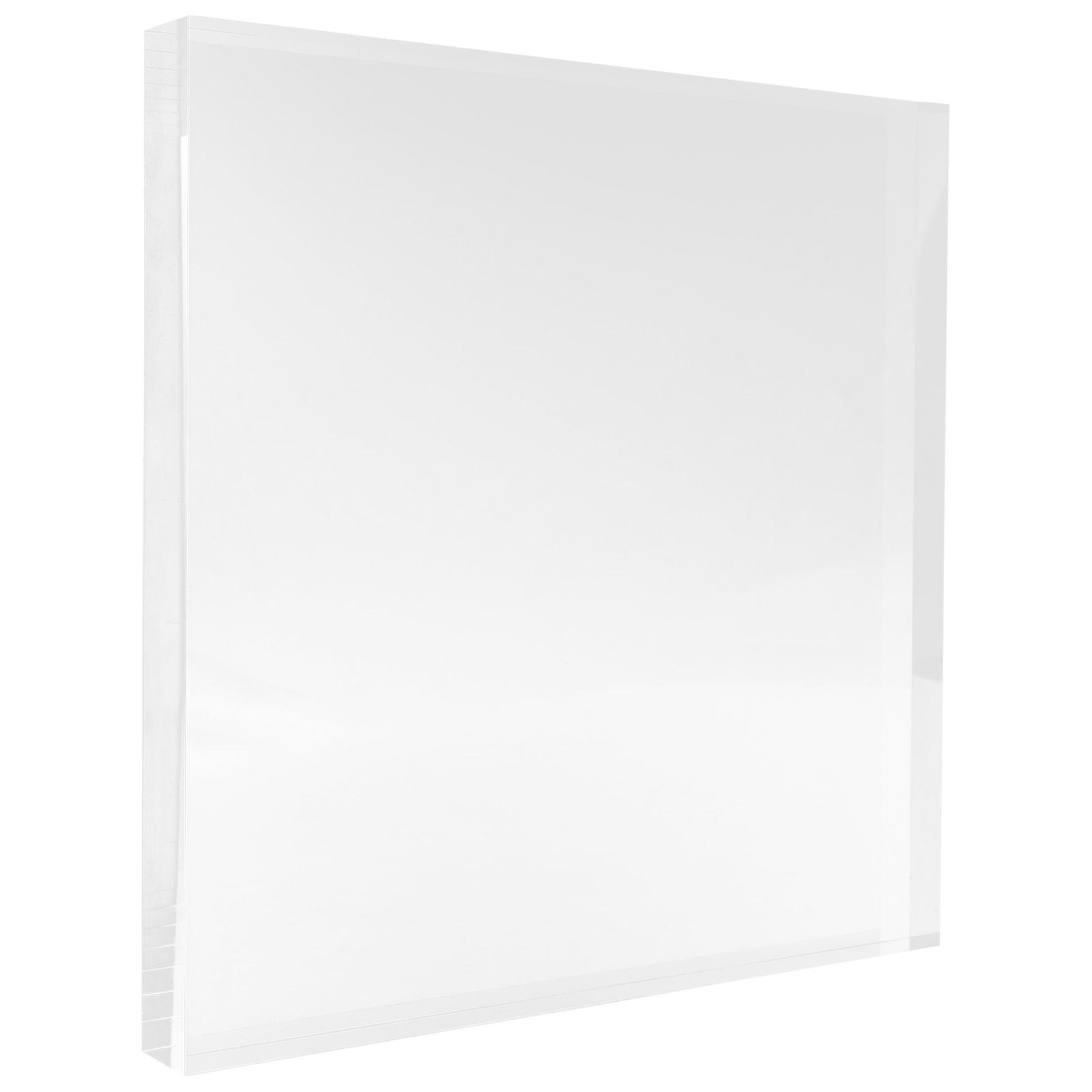 5Pcs Acrylic Cosmetics Display Base for Organizing Transparent Square