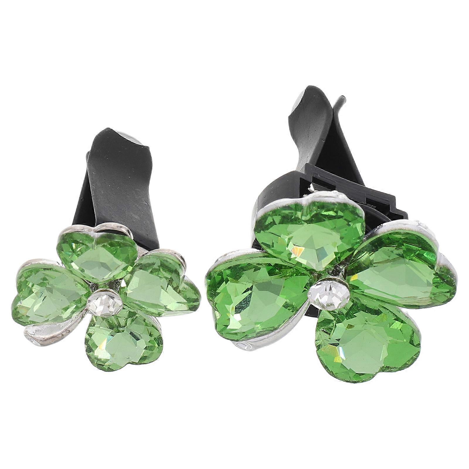 Car Air Vent Aromatherapy Diffuser Clip with Lucky Four Leaf 10Pcs
