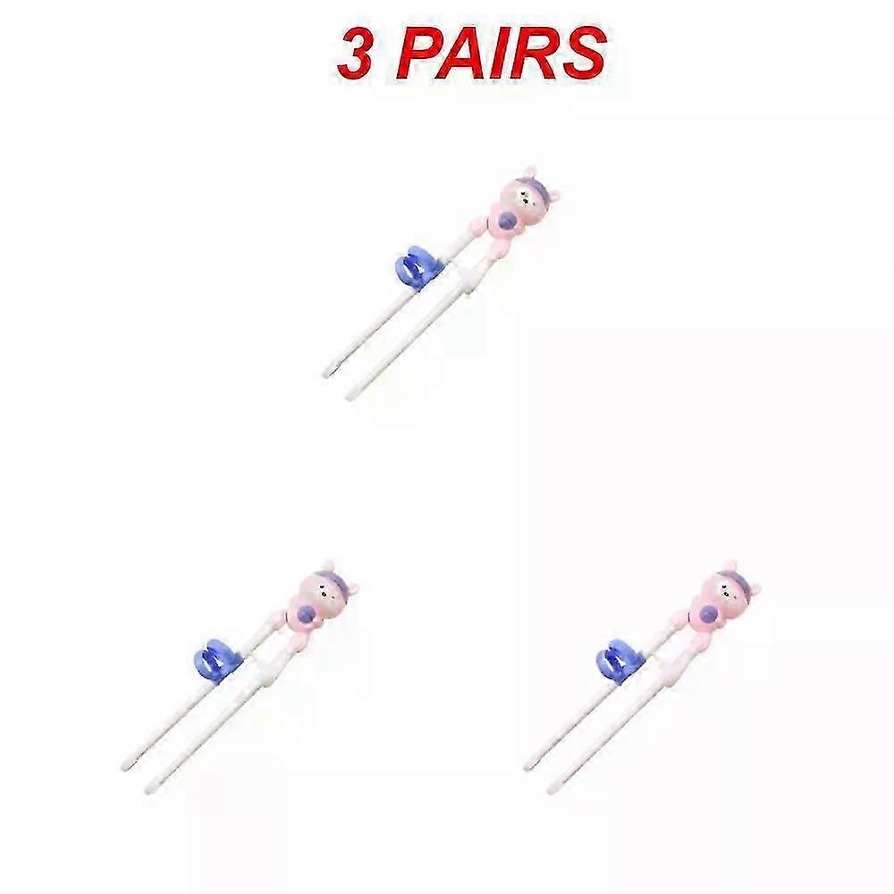 135PCS Cute Cartoon Monkey Rabbit Elephant Learning Training Chopsticks for Kids Children Chinese Chopstick Beginner Learner