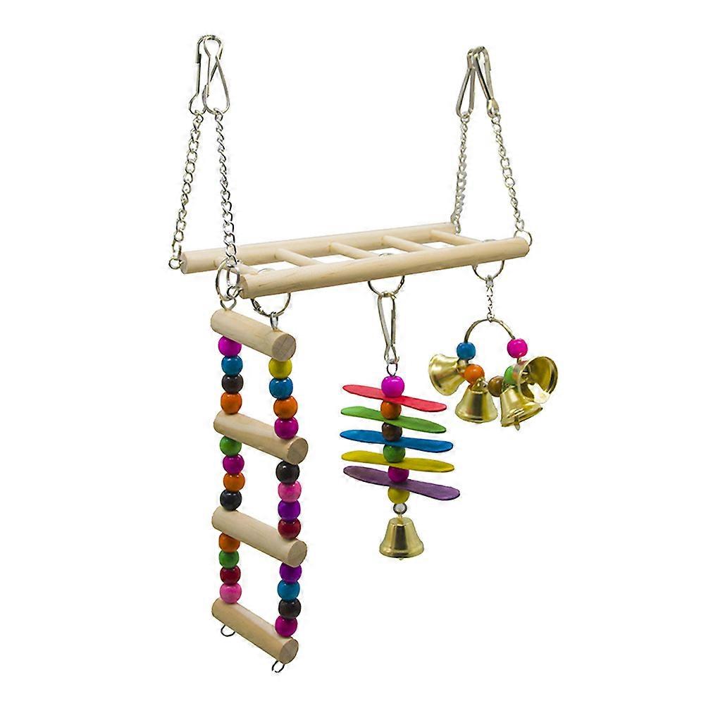 Bird Bite Toy Parrot Ladder Toys for Play 3Pcs Set