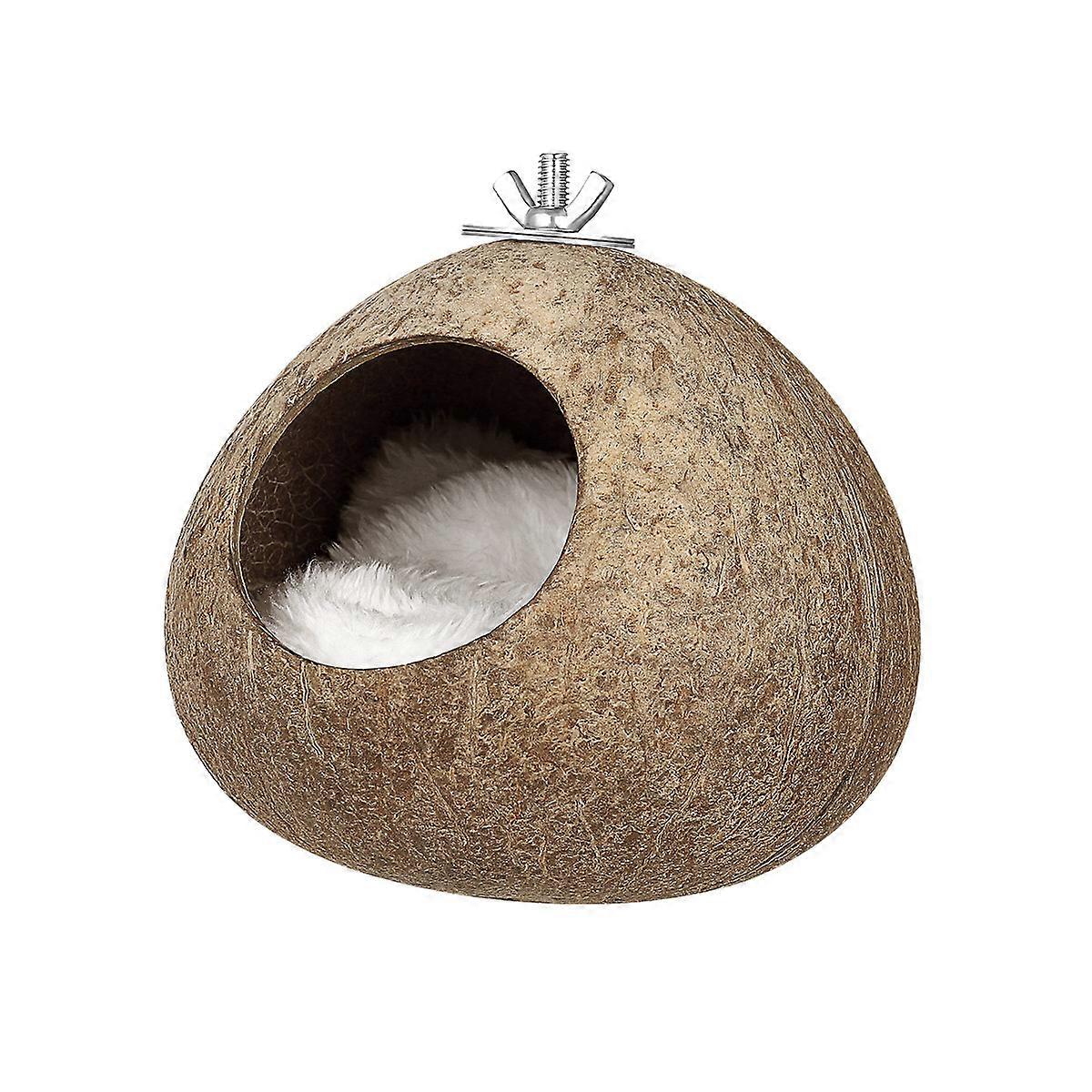 Birds Hanging Nest Coconut Shell Birds Nest for Decoration 2Pcs
