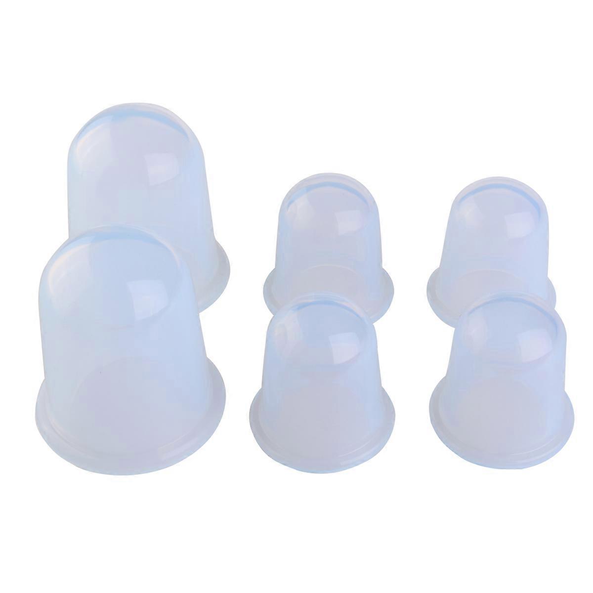 Silicone Body for Relief 12Pcs Massage Cups White