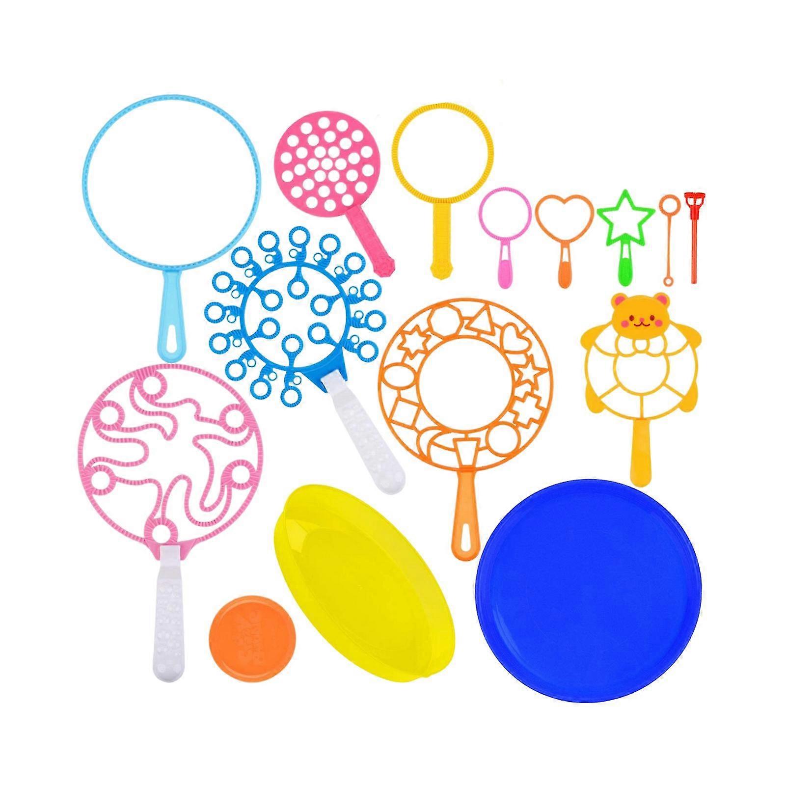 15/26 Pcs Bubble Wands Different Shapes Reusable Easy to Use Soft Bubble Racket Children Big Bubble Wand Toys Kids Birthday Gift 2025