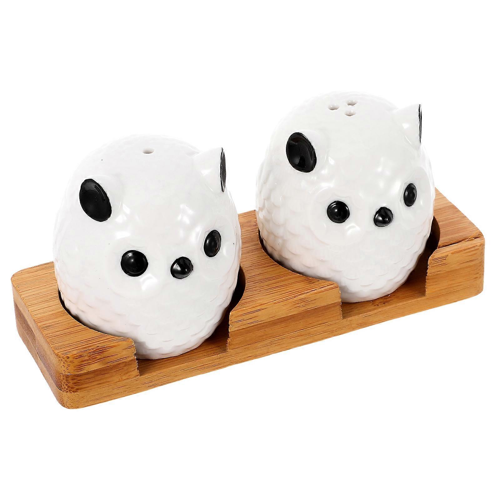 Ceramic Salt and Pepper Shaker for Kitchen Counter 6Pcs Set