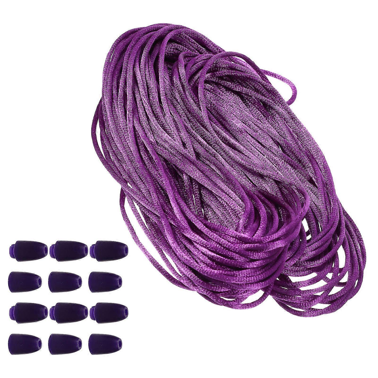 Decorative Braided Rope For Crafts 4 Sets Of Simple Design Purple Rope With Buckle Perfect For Craft Enthusiasts