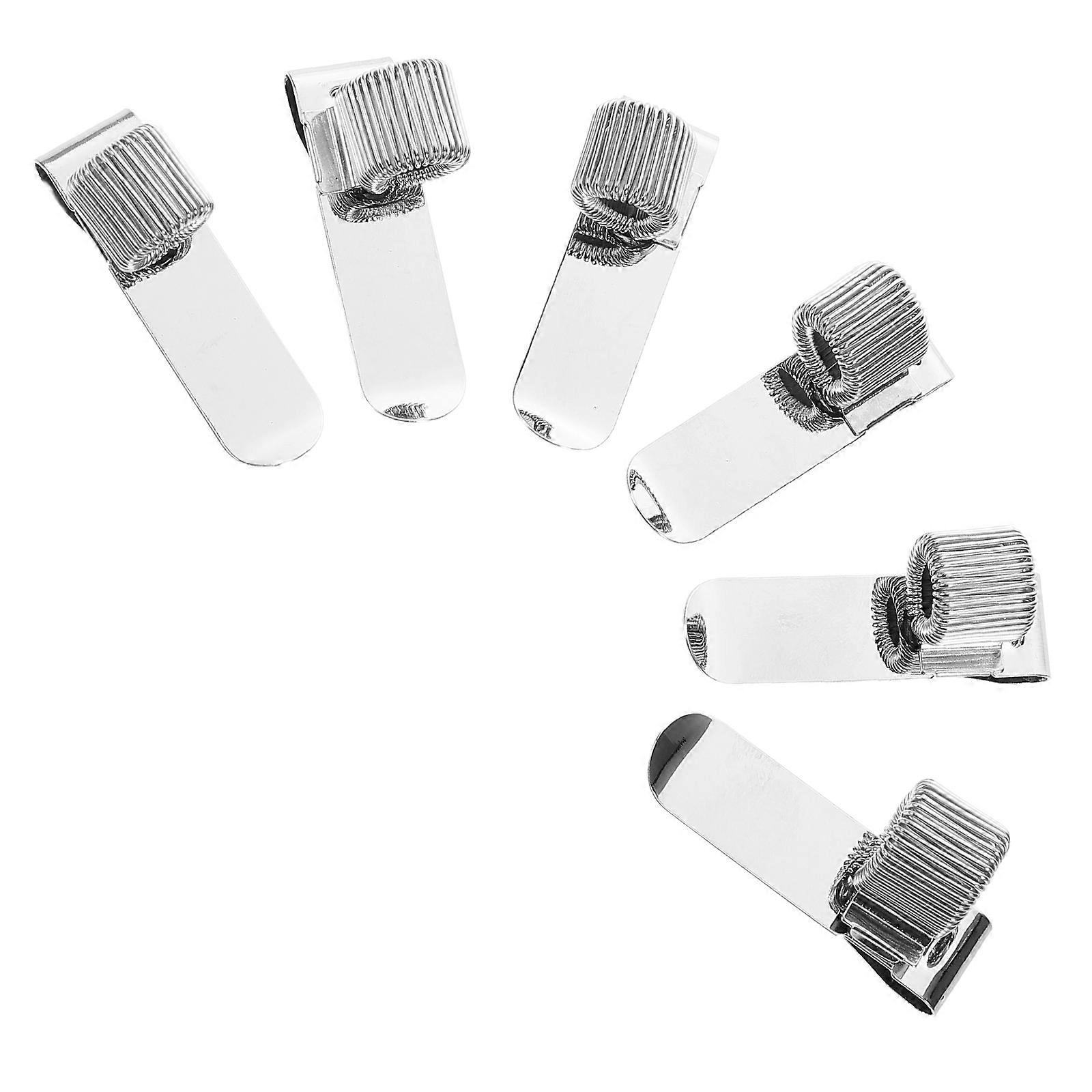 Spring Clip Pen Holder Metal Adjustable for Notebook 18 Pieces