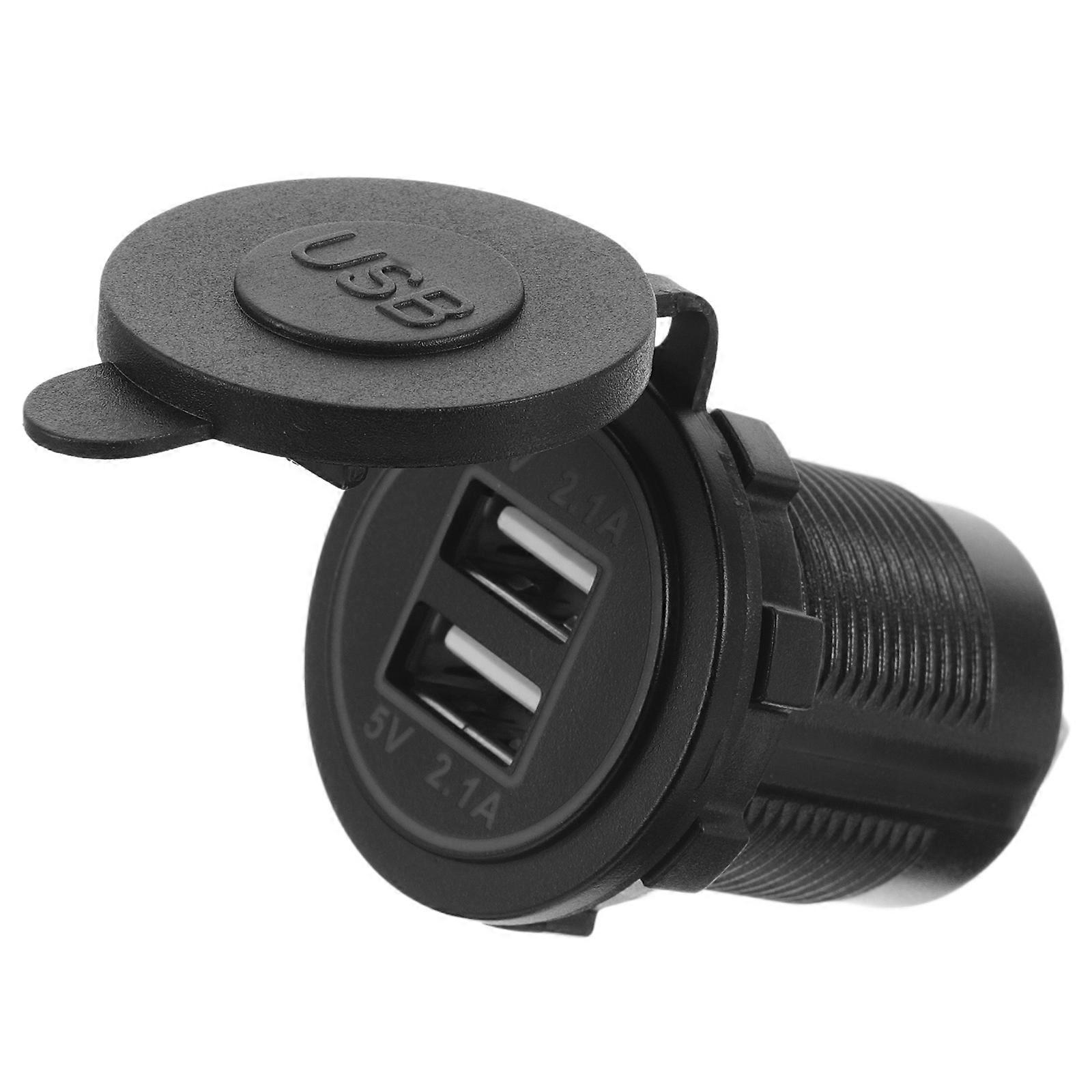 Plastic Motorcycle Charger for Phone Dual USB Quick Charging 2Pcs