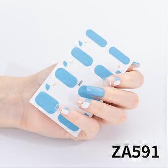 Heißer verkauf 14 finger nagel aufkleber 3D heißer stanzen nagel aufkleber imitation diamant wasserdichte nagel aufkleber Douyin heißer verkauf modell Z/A-0591 nagel