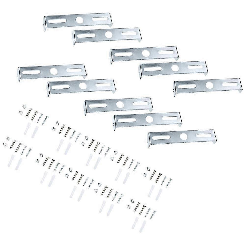 Ceiling Light Brackets Light Fixture Mounting Bracket Ceiling Lights Home Decoration Silver 95mm Rectangular 15Pcs