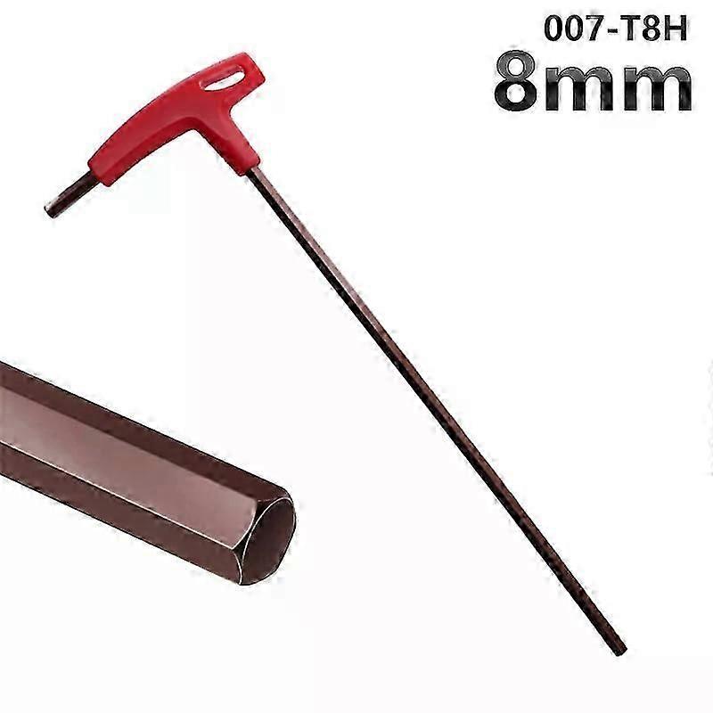 Extra Long Type Hex Keys Set 3/4/5/6/8mm Allen Keys Hand Tool Hexagon Set T Handle Flat Wrench Repair Tools Keys For Repair Car