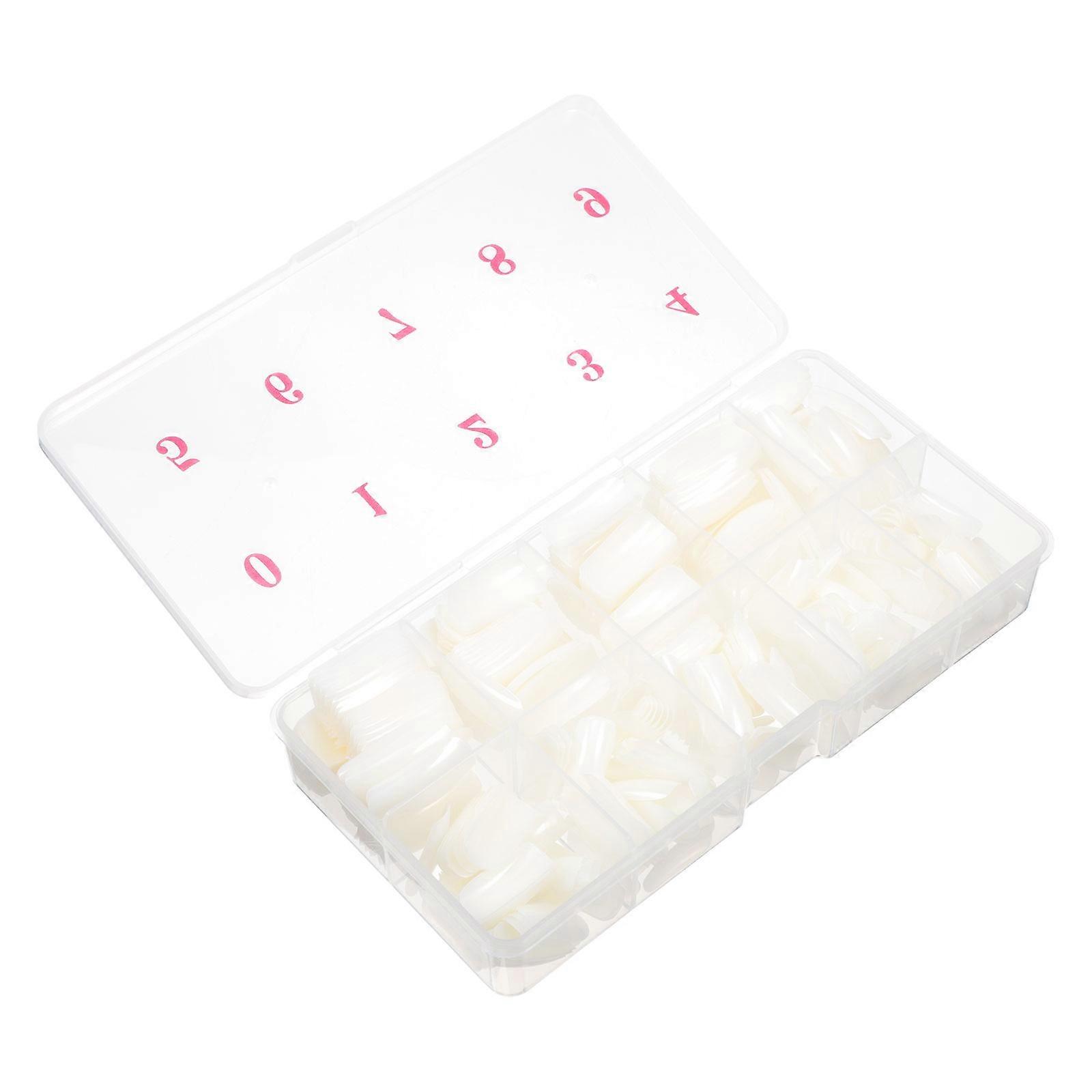 Durable Nail Tip Supply Nail Tips for Manicure 500Pcs White Patch