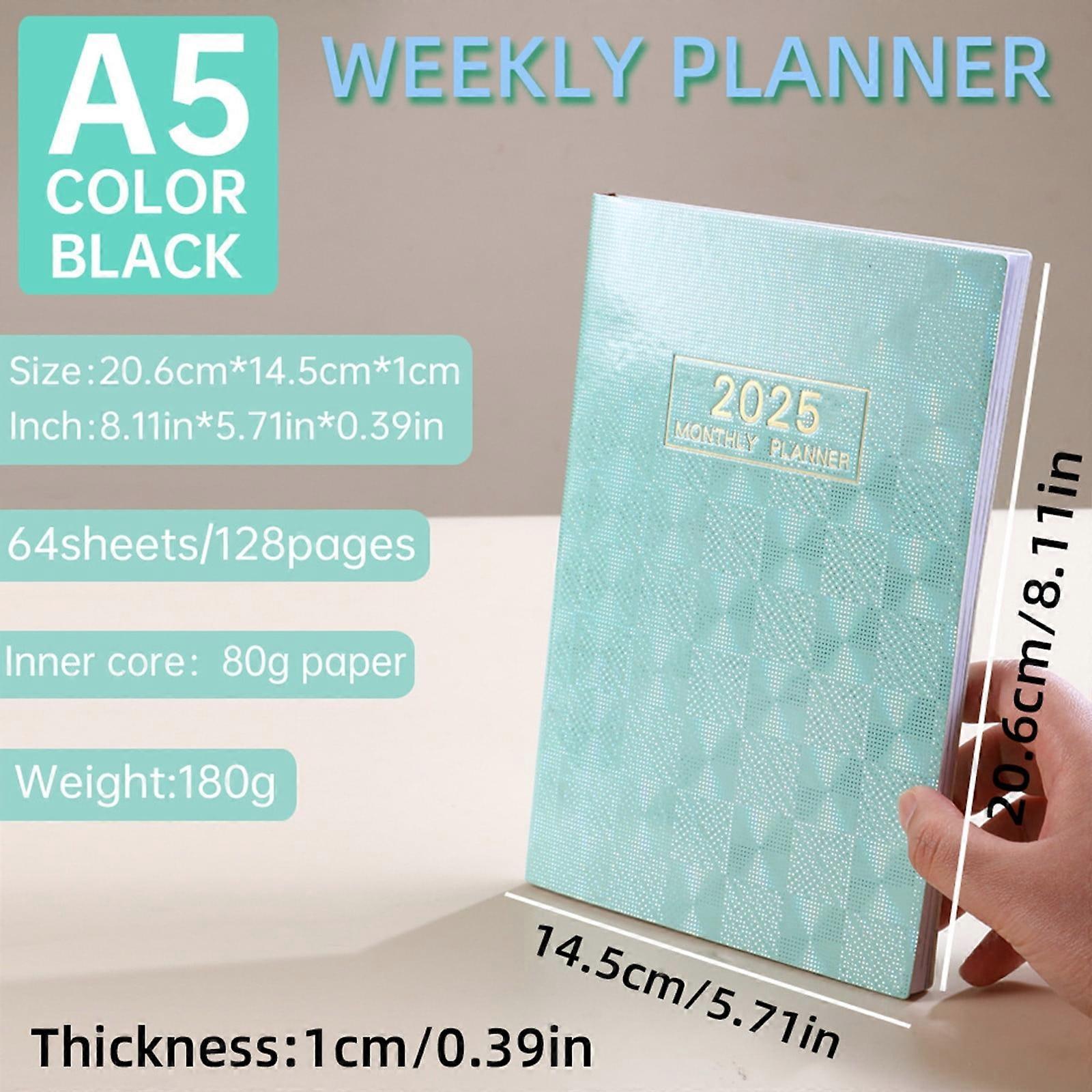 2025 Schedule Notepad Inside Page A5 Efficiency Manual Planning Notebooks